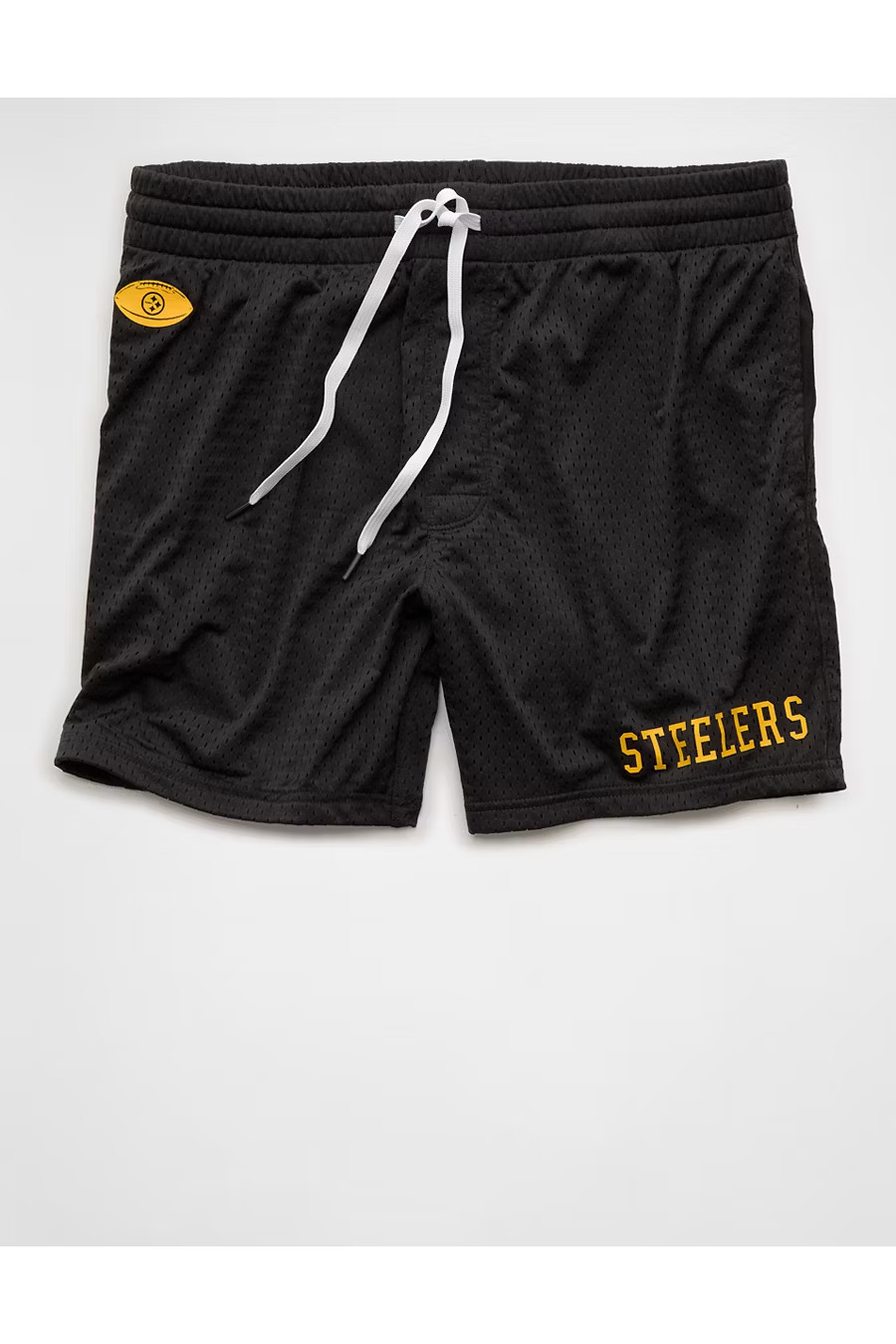NFL Pittsburgh Steelers 6" Mesh Lounge Short Men's Yellow S | American Eagle Outfitters (US & CA)