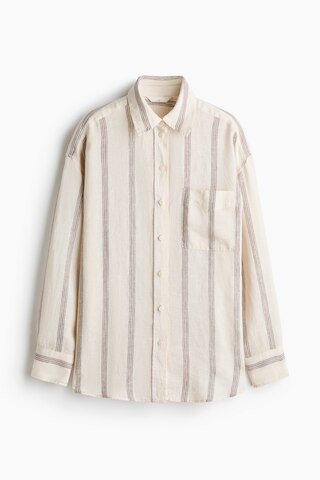 Oversized linen shirt | H&M (UK, MY, IN, SG, PH, TW, HK)