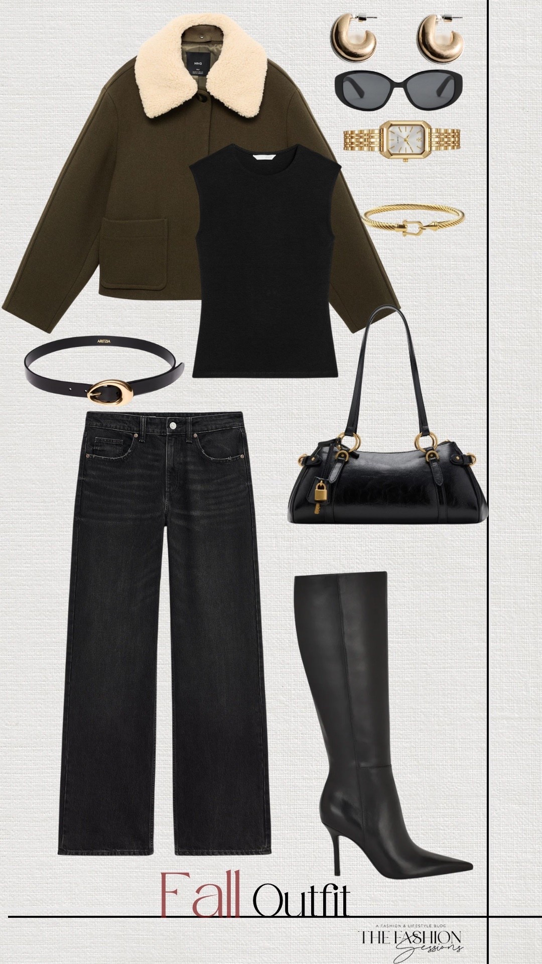 Fall Outfit | Green Jacket | Black Jeans | Black Boots | Shoulder Bag | 

#LTKShoeCrush #LTKStyleTip #LTKFallSale