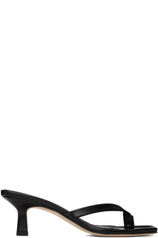 Black Wilma Heeled Sandals | SSENSE