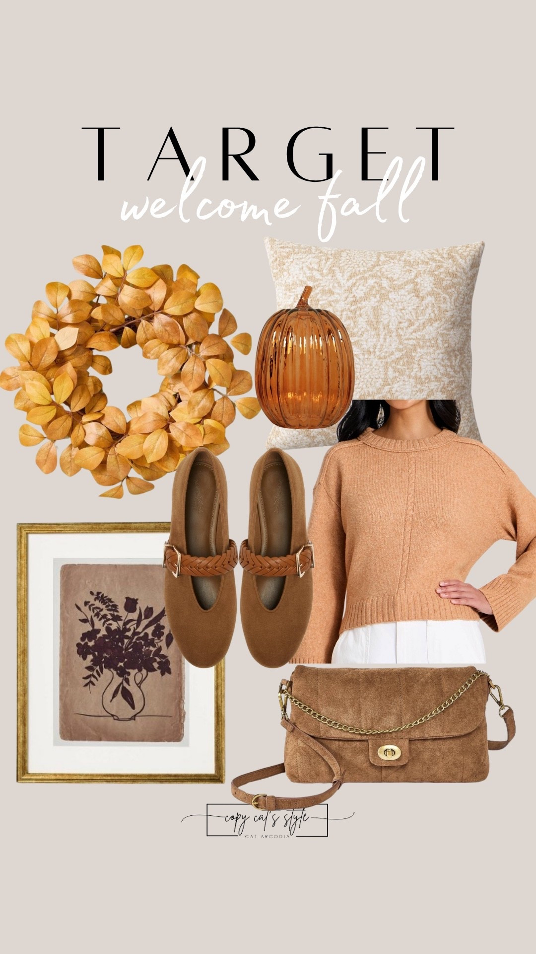 Target fall finds. Target fall wreaths, fall sweater, fall bags, fall shoes, fall art, pillows, fall home decor

#LTKSeasonal #LTKHome
