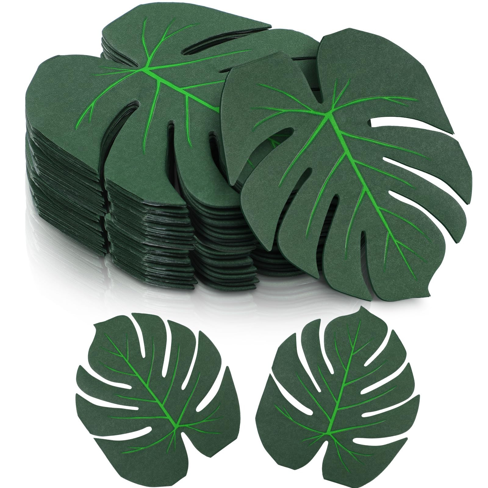 60 Pcs Tropical Palm Leaf Paper Napkins Bulk Hawaiian Luau Disposable Cocktail Paper Napkins Disp... | Amazon (US)