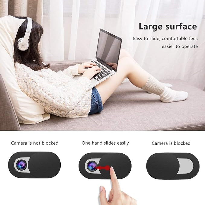 EYSOFT Webcam Cover 0.7MM Thin - Web Camera Cover fits Laptop, Desktop, PC, Macbook Pro, iMac, Ma... | Amazon (US)