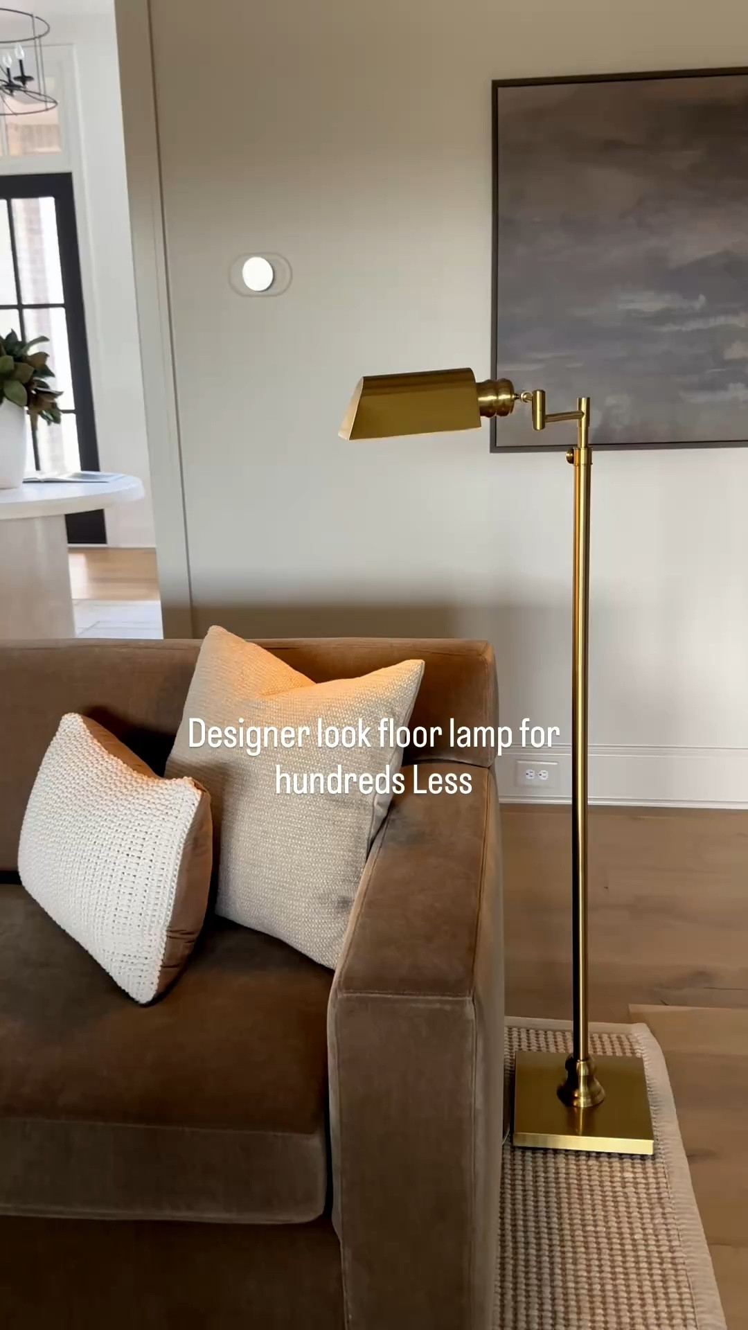 Brass floor lamp with heavy base is an RH look for hundreds less!
@Wayfair  

#LTKdayinmylife #LTKSaleAlert #LTKHome