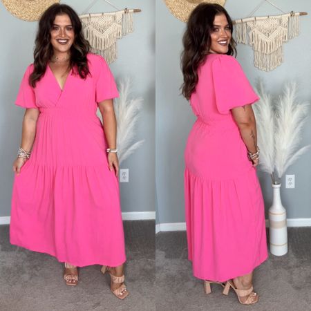 Midsize pink puff sleeve maxi dress 🩷🌸✨
Size: L 
#midsizeoutfits #ootd #maxidress #affordablefashion #amazonfashion #styleinspo #barbie #summerstyle #heels #accessories #datenightoutfit 

#LTKstyletip #LTKunder50 #LTKcurves
