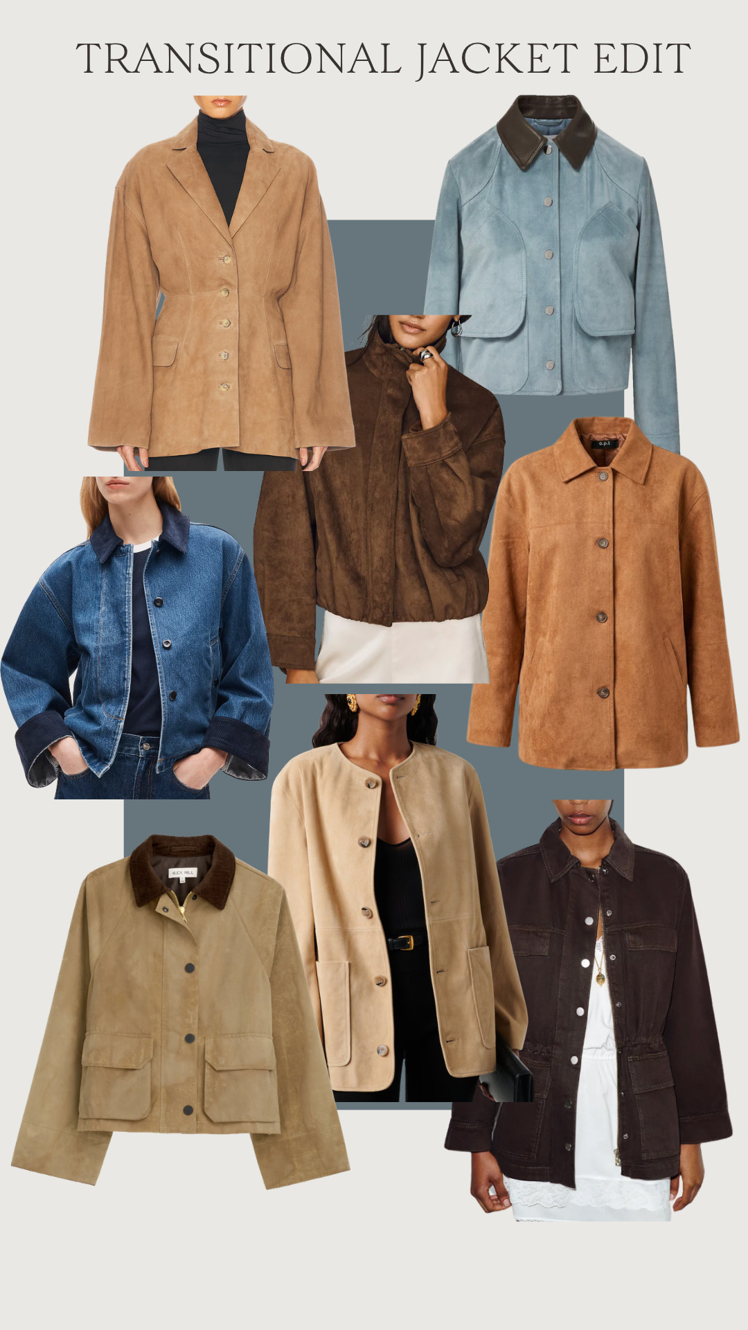 Transitional fall jackets at all price points! 🍂 A lightweight jacket is one of the first pieces I buy in early fall as the sellout risk tends to be higher. Heavier fall layers can wait!

Transitional outfit, transitional fall outfits, fall transition, fall transition outfits, early fall outfits, suede jacket 

 #LTKgrwm #LTKootd #LTKSeasonal
