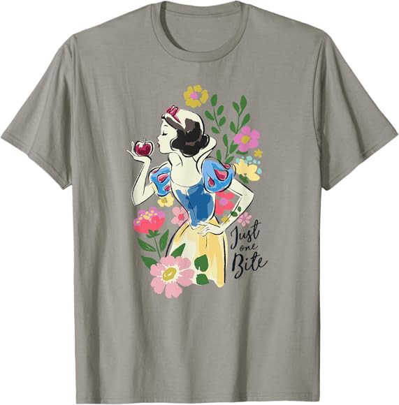 Disney Princess Snow White Just One Bite Floral T-Shirt | Amazon (US)