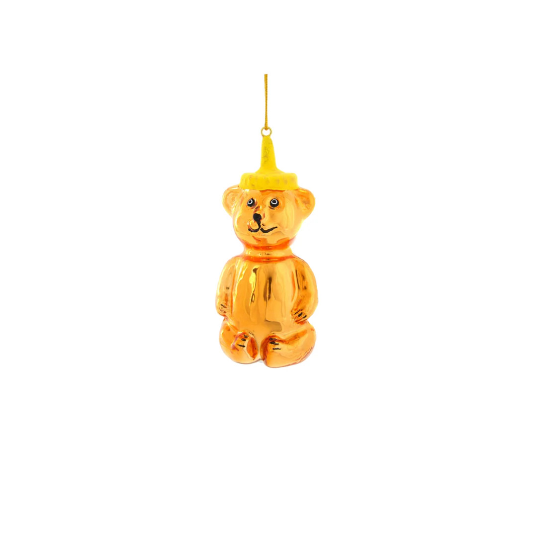 Honey Bear Ornament | Pink Antlers