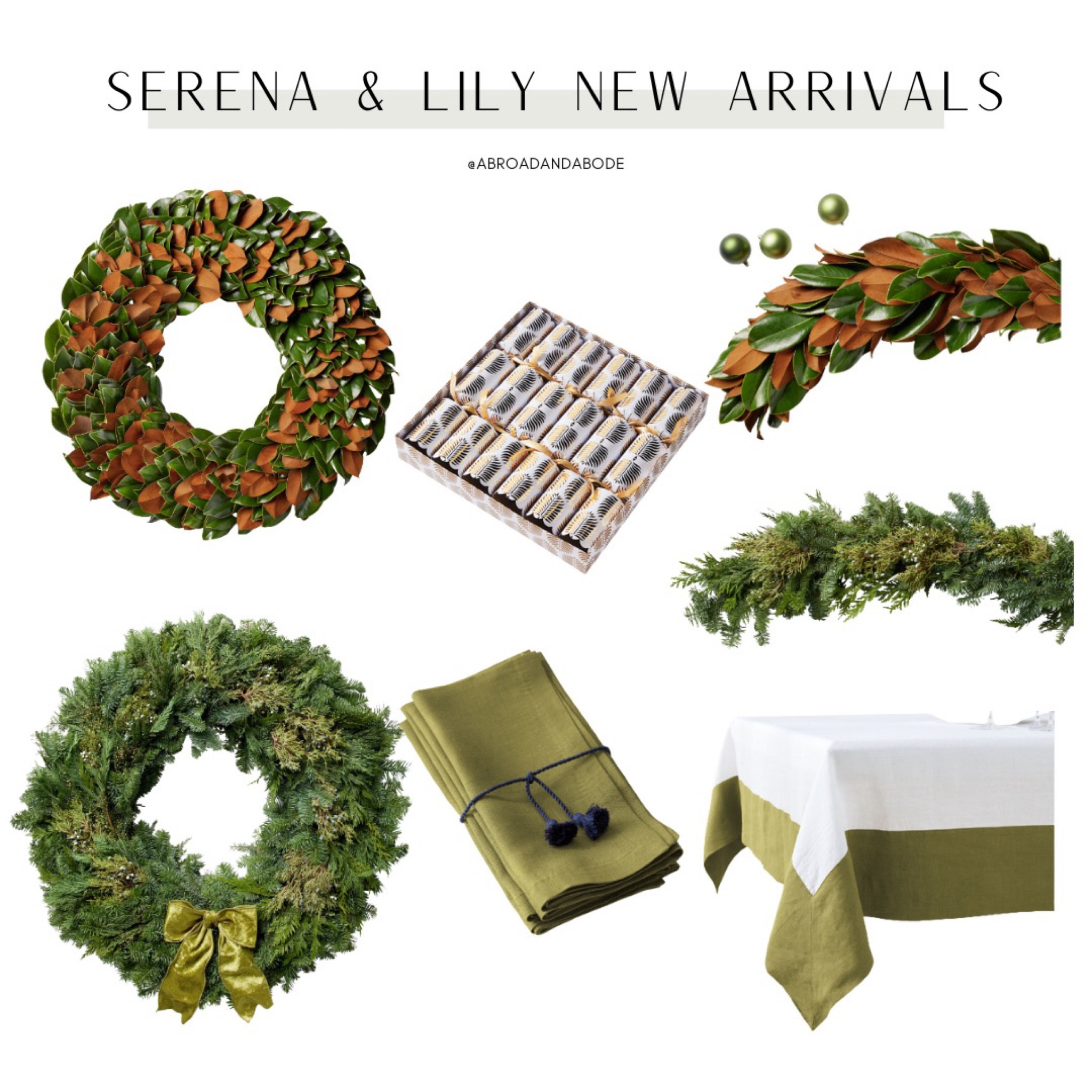 Gorgeous new arrivals for the holidays from Serena and Lily. Love the modern feel of all of these pieces!

Serena and Lily, Christmas, holiday decor, modern home, wreath, garland

#LTKhome #LTKSeasonal #LTKHoliday
