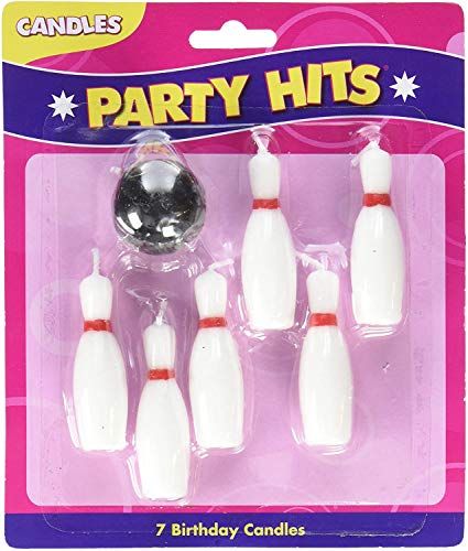 7pc Bowling Pins and Ball Candle Set | Amazon (US)