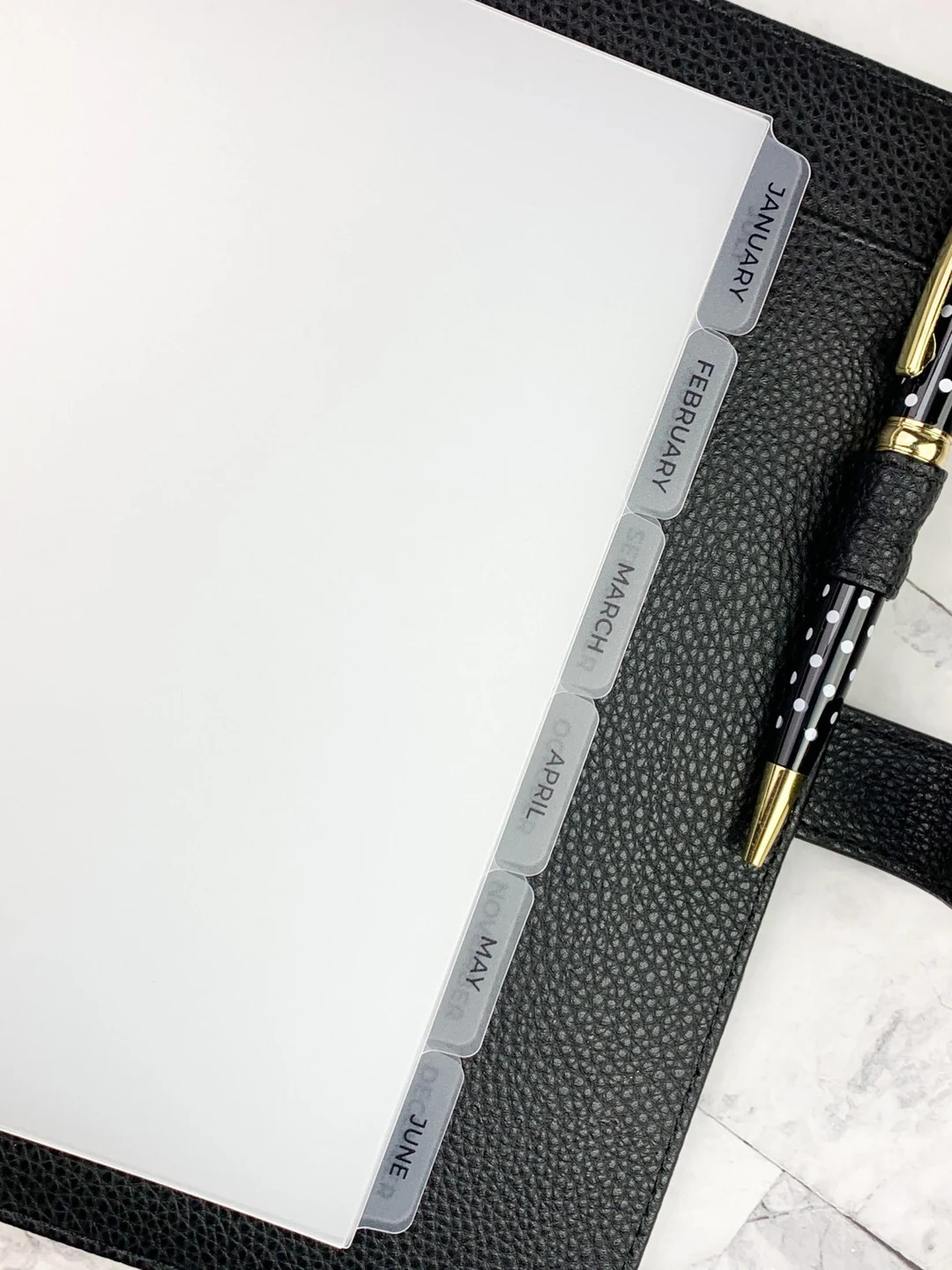 Foiled Divider | Frosted Divider | Monthly Divider | Planner Insert | Plastic Divider | A5 Divide... | Etsy (US)