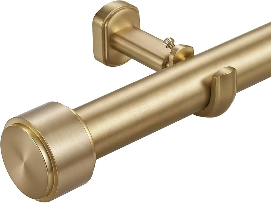 Heavy Duty Curtain Rods,1 1/4" Large Diameter Premium Nonadjustable Curtain Rod,54in/4.5ft Custom... | Amazon (US)