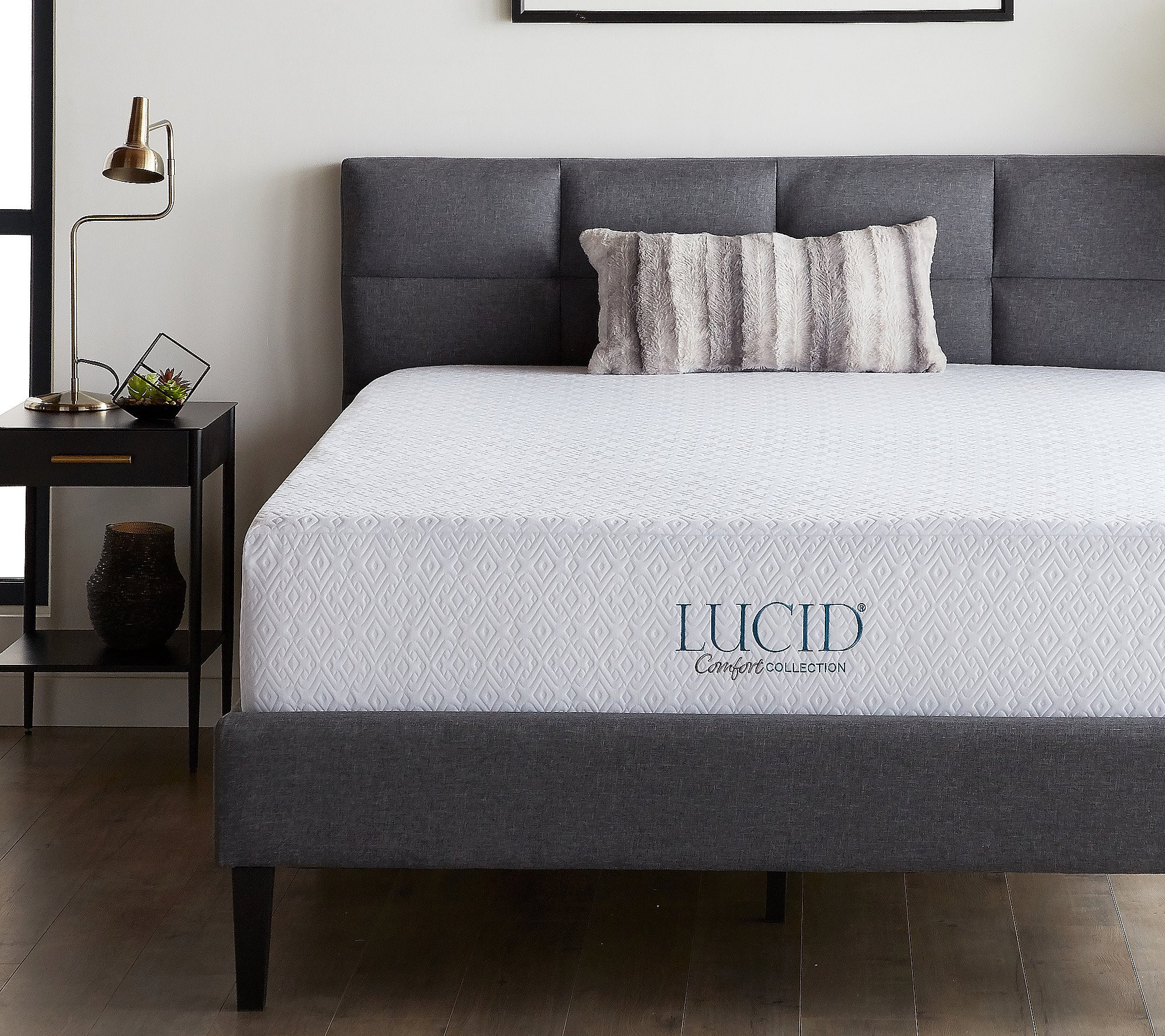 LUCID Comfort Collection 14"" Memory Foam Mattre ss, Full | QVC