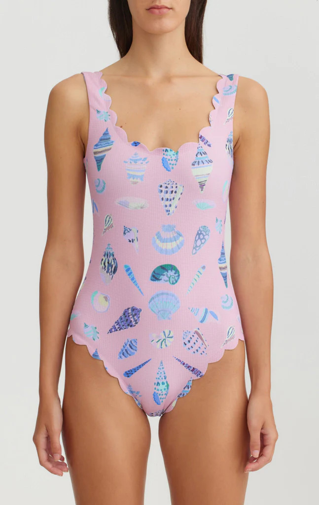 Palm Springs Maillot in Dawn Shell Print | Marysia Swim