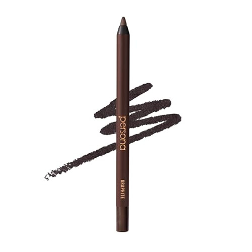 PERSONA 24HR Graphite Waterproof Eyeliner Pencil | Creamy, Smudgeable Pencil for Lash Line & Waterline | All-Day to All-Night Wear | Vegan, Cruelty-Free, Paraben-Free | Made in USA | Amazon (US)