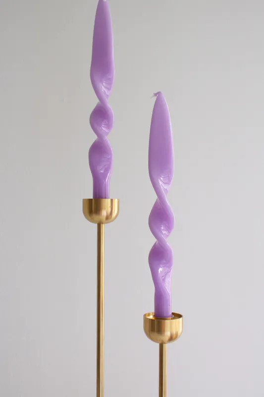 The Parmatile Shop Taper Candle Set - Smoke - Black | Verishop