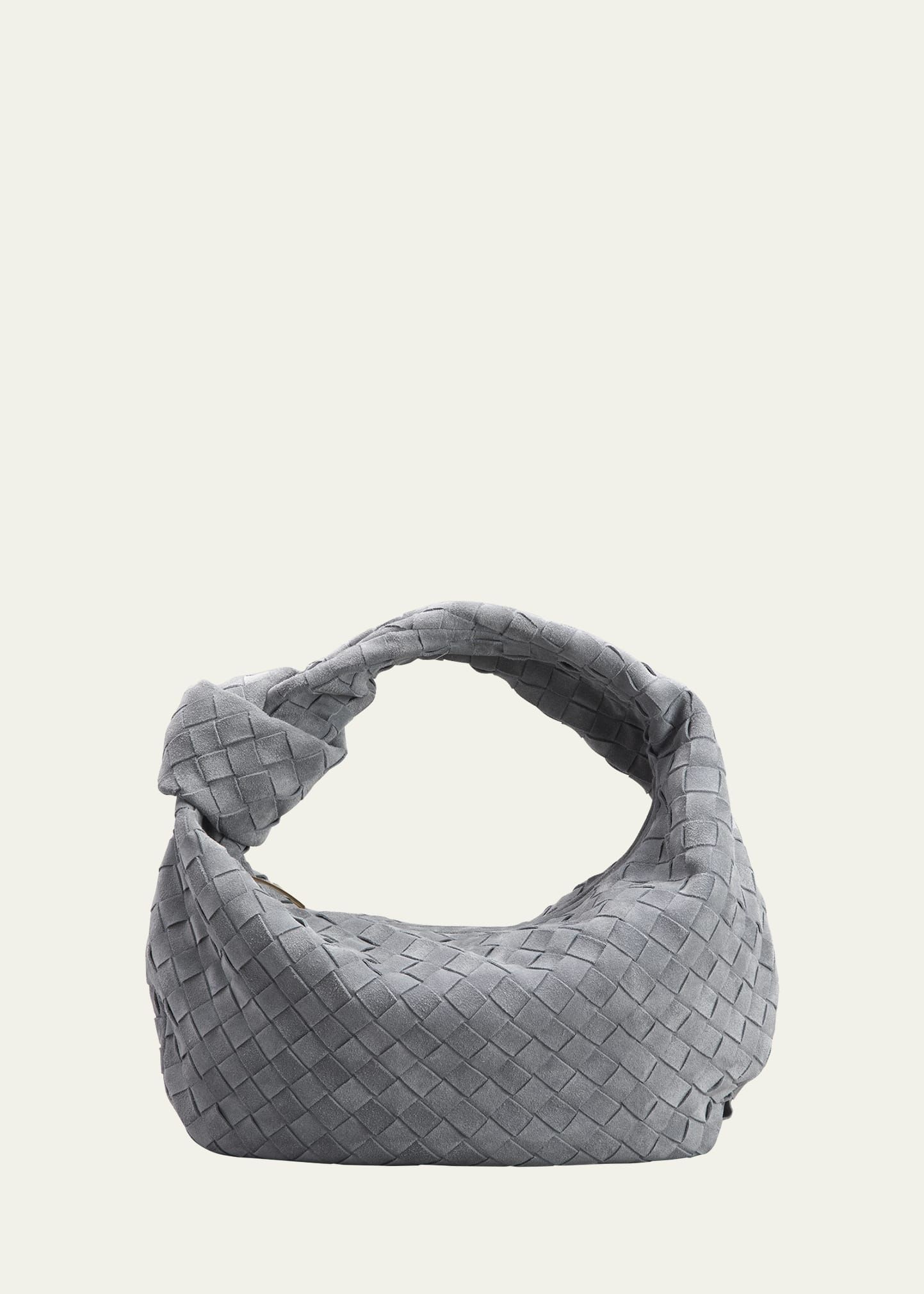 Bottega Veneta Jodie Teen Intrecciato Cashmere Suede Shoulder Bag | Bergdorf Goodman