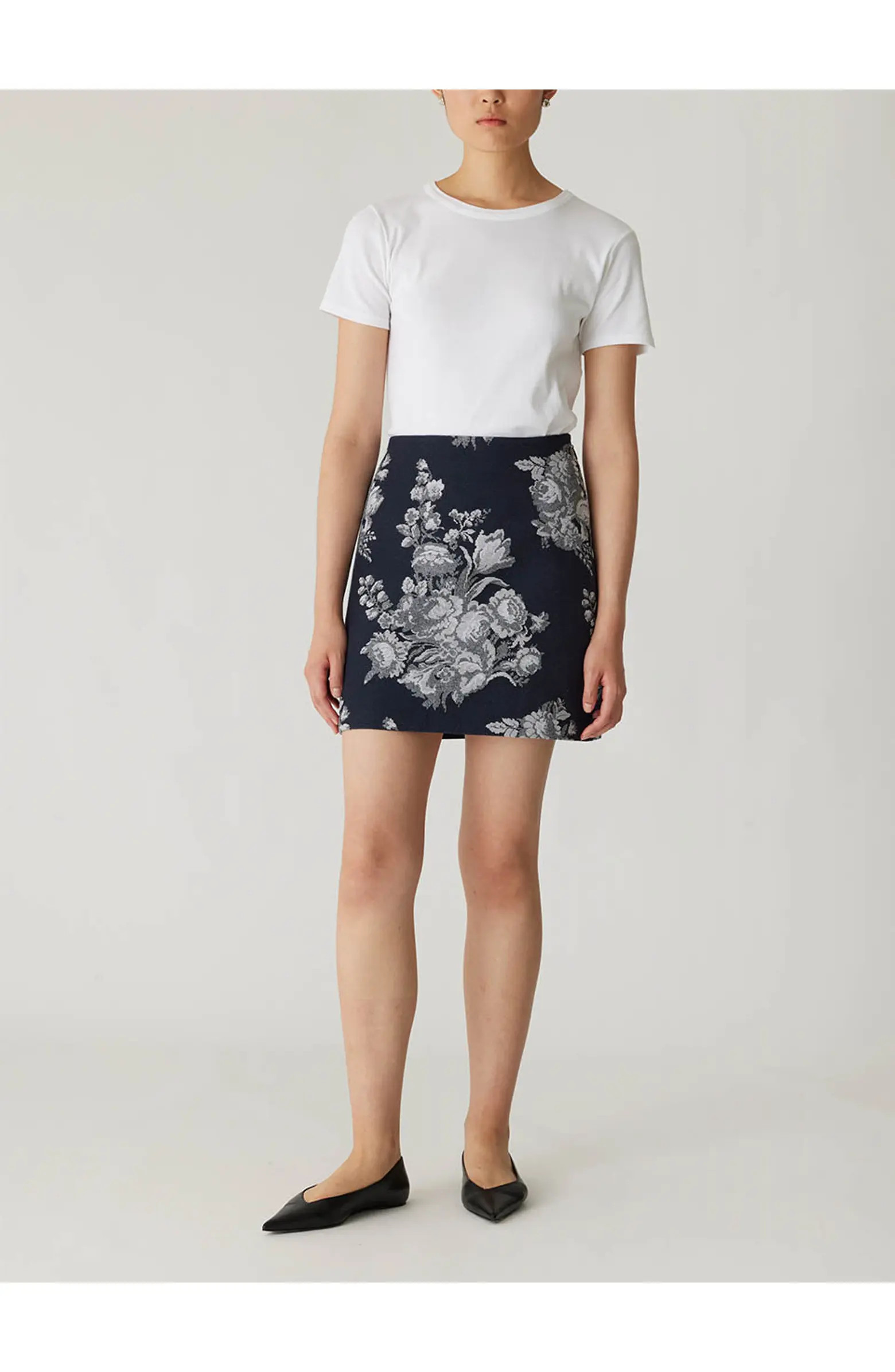 Venice Toile Jacquard Mini Skirt | Nordstrom