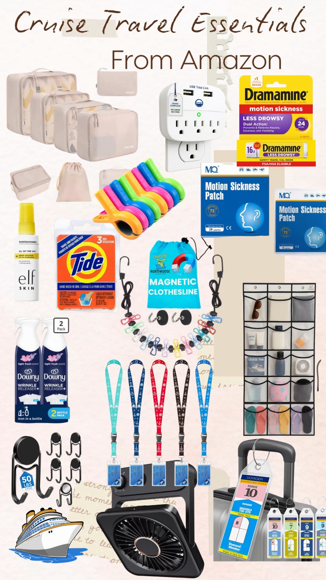 🚢✨ My Cruise has come and gone but These Amazon travel essentials are are what I took with me to make cruising easier, more organized, and stress-free. From packing cubes and magnetic hooks to motion sickness remedies and a portable fan, these are the items I never sail without! 🌊☀️

🛳️ Save this post before your next cruise and shop all my must-haves in LTK! #CruiseEssentials #AmazonFinds #CruiseLife #TravelMustHaves #LTKTravel #VacationReady

#LTKTravel #LTKSeasonal