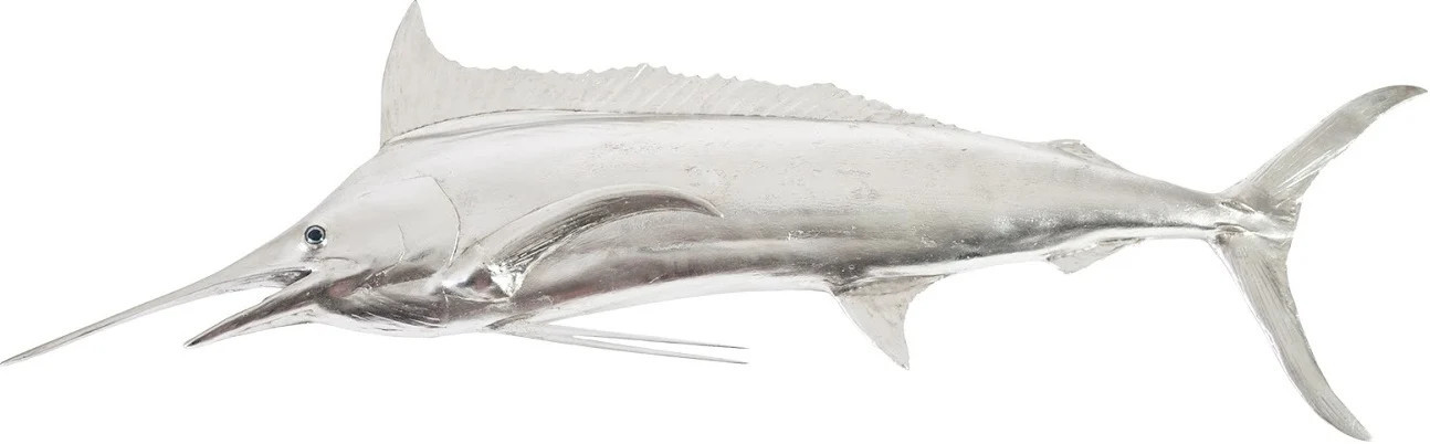 Blue Marlin Fish In Silver | 1stopbedrooms