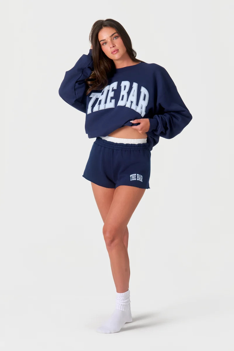 VARSITY SHORT NAVY/BABY BLUE | The Bar