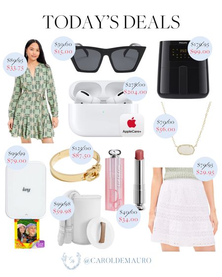 Today’s deals include a pastel green mini dress, airpods, a cute gold ring, laundry bin, and more!
#cookingessential #springfashion #electronicgadgets #onsalenow 

#LTKSaleAlert #LTKStyleTip #LTKSeasonal