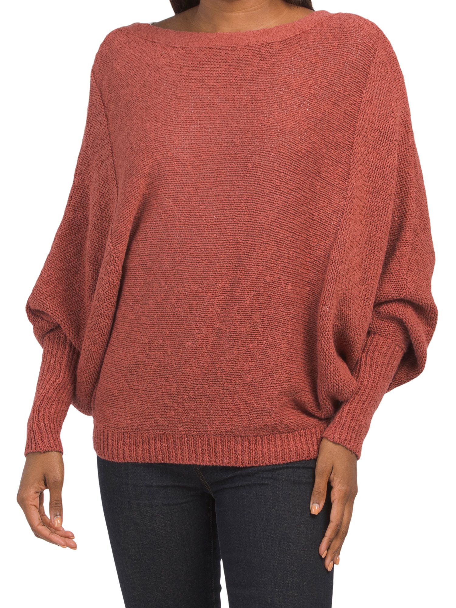 Button Back Dolman Pullover Sweater | TJ Maxx