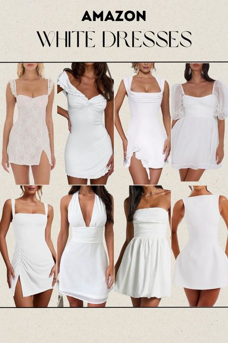 White dresses, white midi dress, Amazon dress, Amazon white dress,   White maxi dress, satin dress, bride dress, bridal dress, Amazon dresses 

#LTKWedding #LTKFindsUnder50 #LTKSeasonal