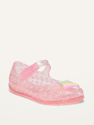 Glitter-Jelly Mary-Jane Flats for Toddler Girls | Old Navy (US)