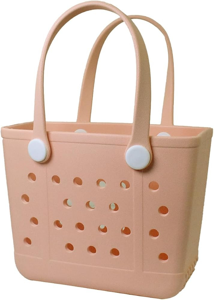Rubber Beach Bag for Women, Waterproof Travel Tote Bags for Beach | Amazon (US)