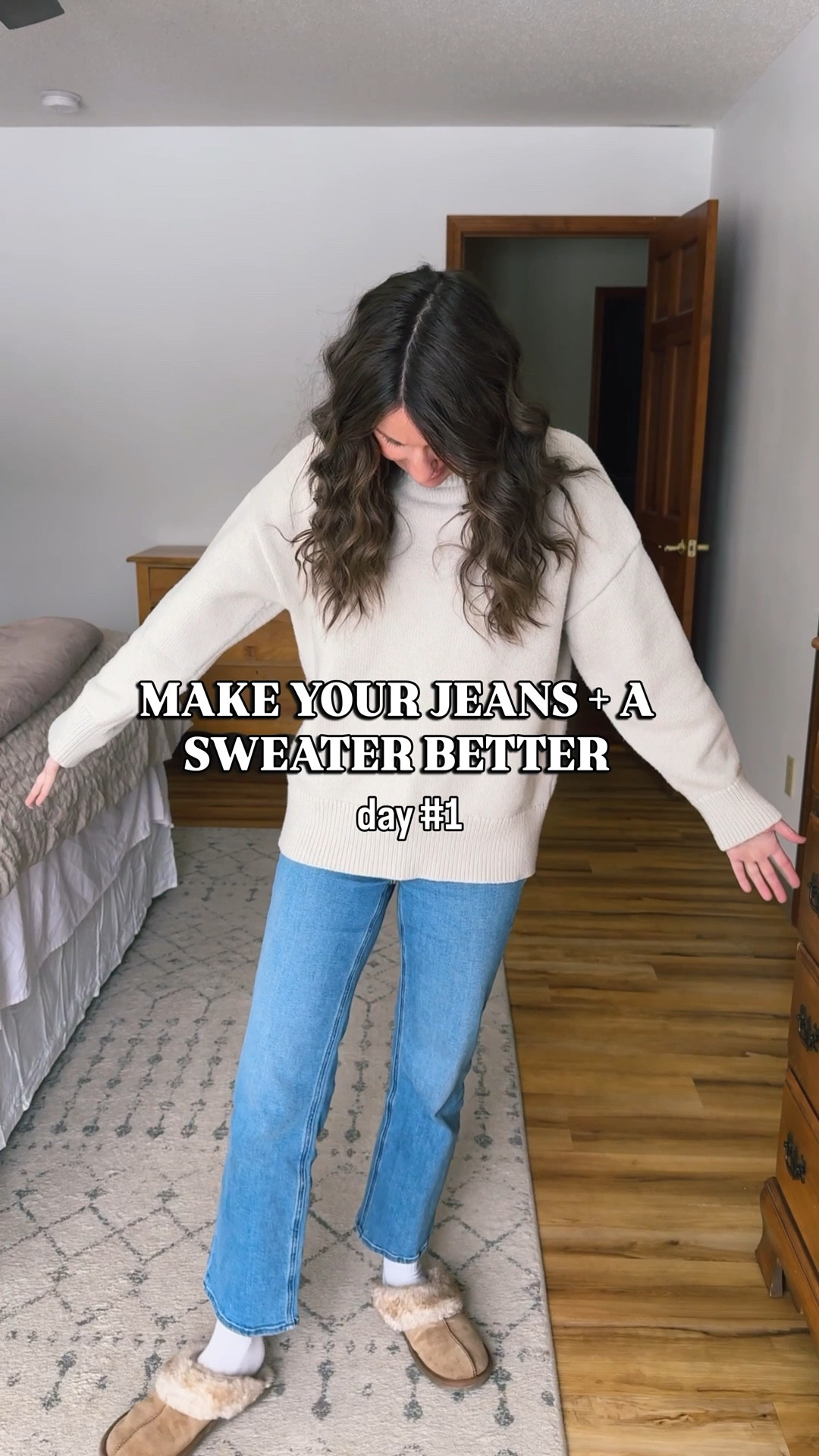 
It’s only mid-February and some of us (definitely me🙋🏽‍♀️) still have LOTS of winter left to go. Jeans and a sweater is one of my favorite outfit combos, but it can start to feel old fast.

So, all week long I’m going to be providing tips to make your “jeans and a sweater” outfit better! I’ll be sharing 4 things I add or do to make my sweater + jeans outfits a little more interesting🧡

Tip # 1: switch your normal jeans for a different style— wide leg, utility, black jean, or barrels. Changing out your denim is such a simple and easy way to update the whole look! My sweaters definitely look like different outfits depending on the jeans I’m wearing them with🥰

Sizing: 
Straight leg jeans: 24 in 26” inseam
Wide leg jeans (Bella relaxed straight but fir more wide): 24 in 26” inseam
Utility jeans: 24 short (short is sold out but regular is available and it’s a raw hem so easily cut off)
Black jeans: 24 in a 26” inseam
Barrel jeans: 0 petite 

#LTKPetite #LTKgrwm #LTKootd