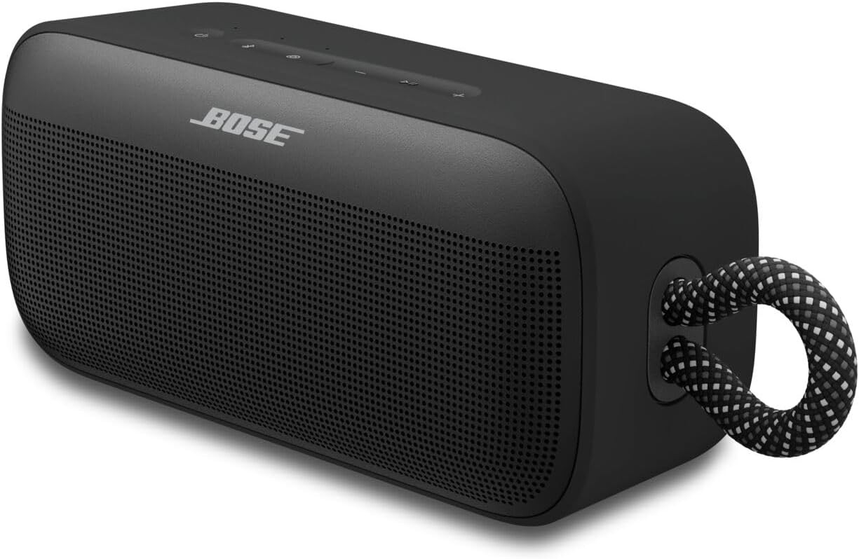 Bose SoundLink Plus Portable Bluetooth Speaker, Wireless Outdoor Speaker, Up to 20 Hours Battery Life, Waterproof and Dustproof, Black | Amazon (US)