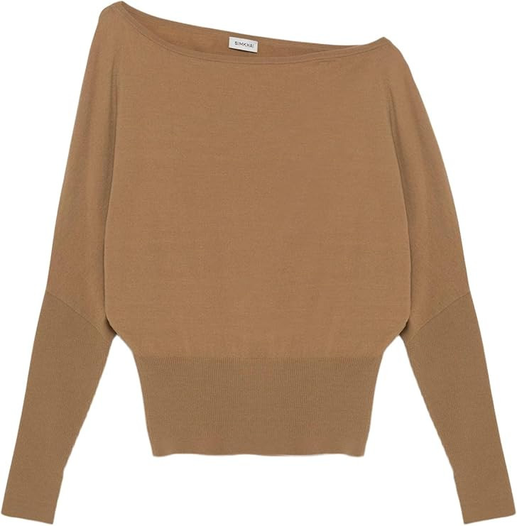 Amazon.com: Lavina Off Shoulder Sweater : Amazon Luxury | Amazon (US)