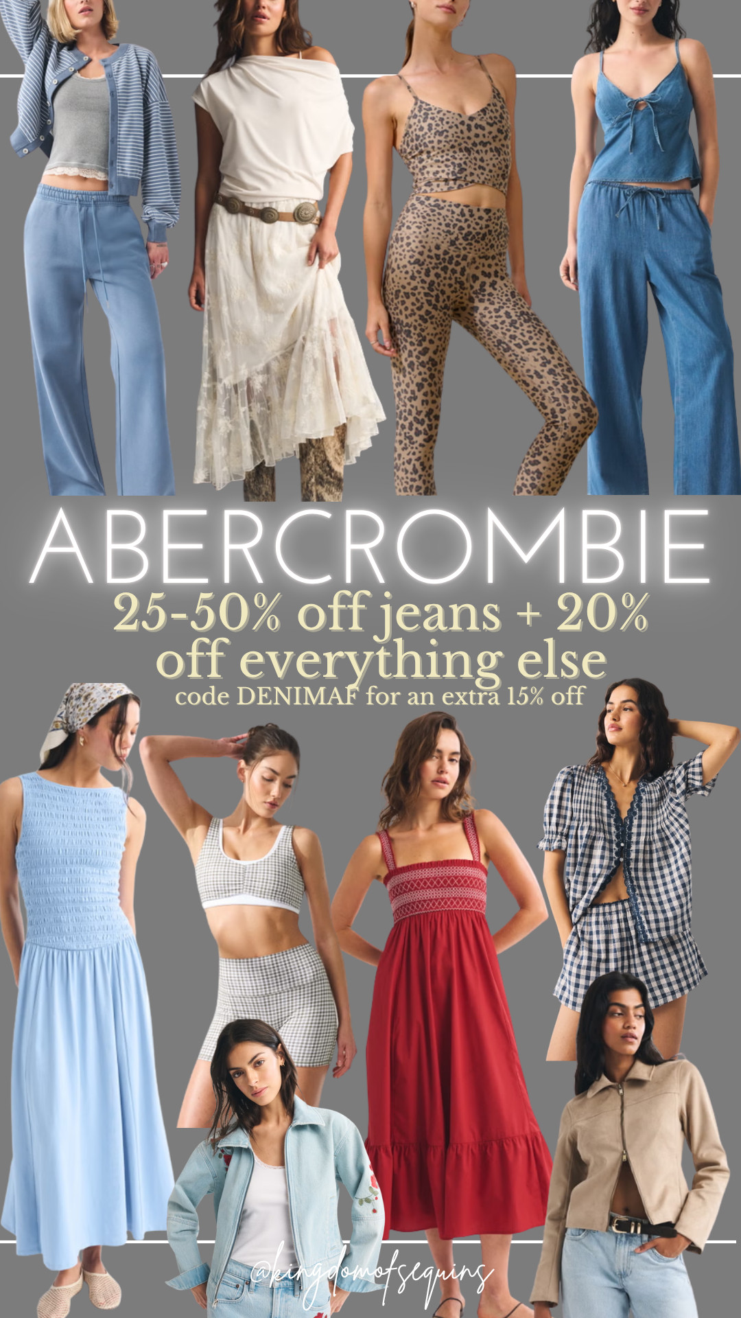 Abercrombie sale: all other favorites! 25-50% off all jeans +20% off almost everything else | Stackable Code DENIMAF for an extra 15% off! 

 #LTKootd #LTKSeasonal #LTKSaleAlert