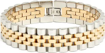 Men's Two-Tone Chain Bracelet | Nordstrom