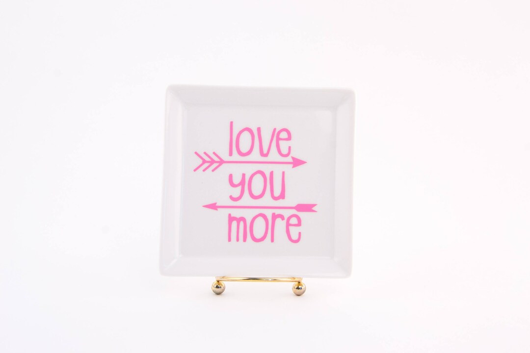 Love You More Jewelry Tray - Etsy | Etsy (US)