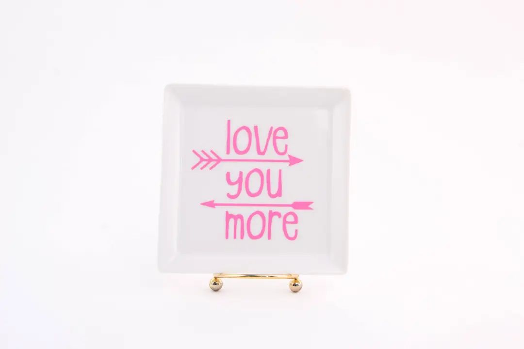 Love You More Jewelry Tray - Etsy | Etsy (US)