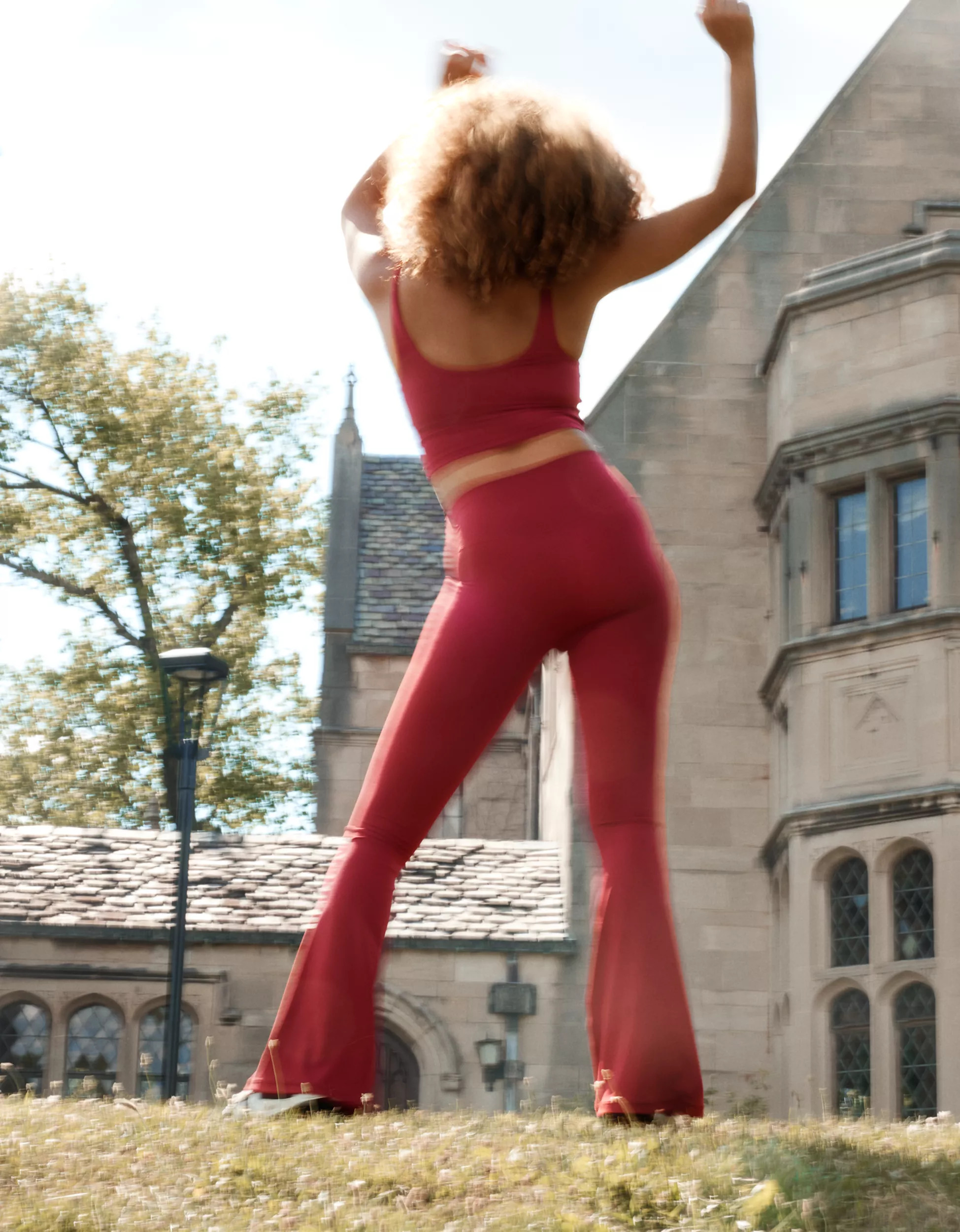 OFFLINE By Aerie Real Me High Waisted Crossover Flare Legging | Aerie