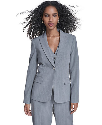 Women's Notch Collar One-Button Blazer | Macy's
