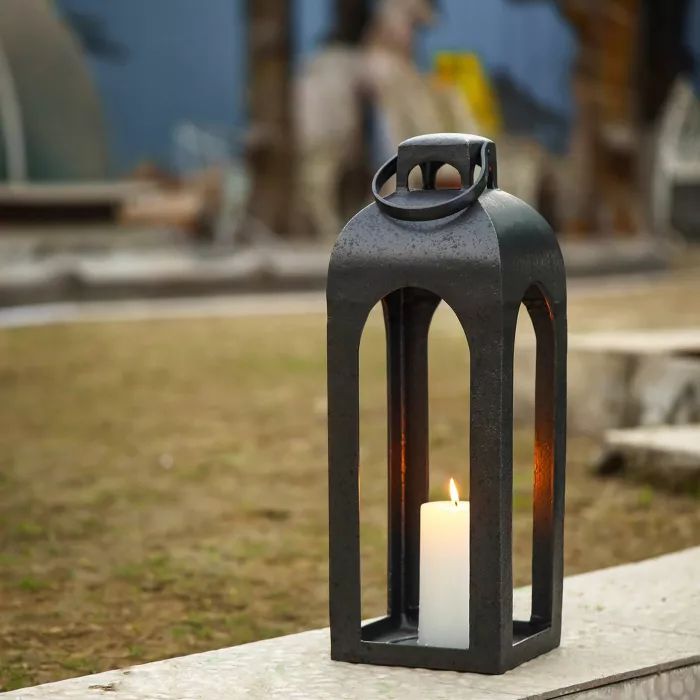 Metal Outdoor Lantern Natural - Smith & Hawken™ | Target