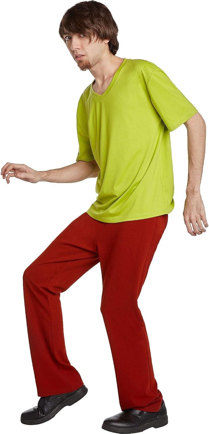 Jerry Leigh Scooby-Doo Shaggy Costume for Adults, Standard Size, Includes a Green T-Shirt and Bro... | Amazon (US)