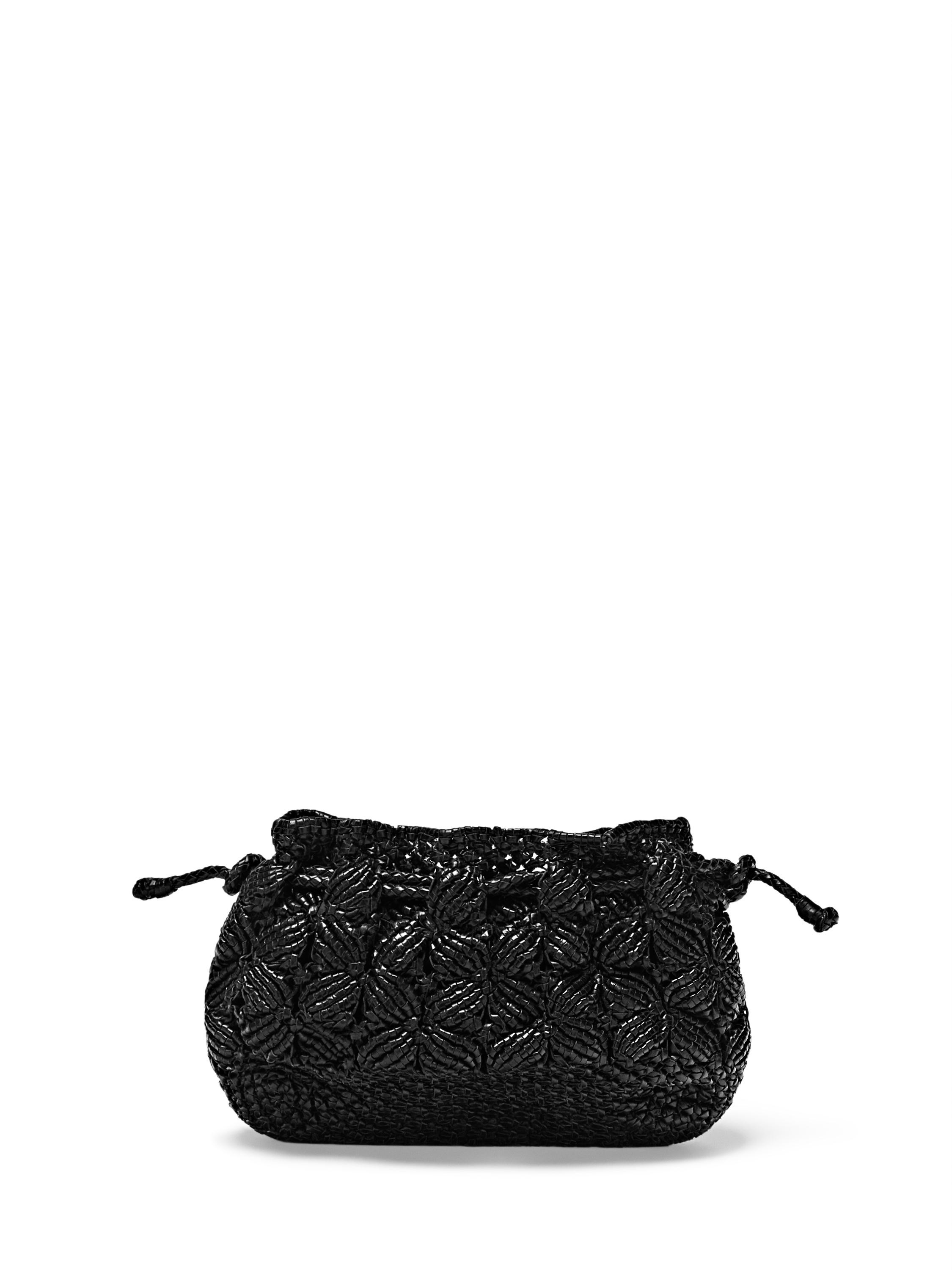 Nappa leather macramé pouch bag | Massimo Dutti UK