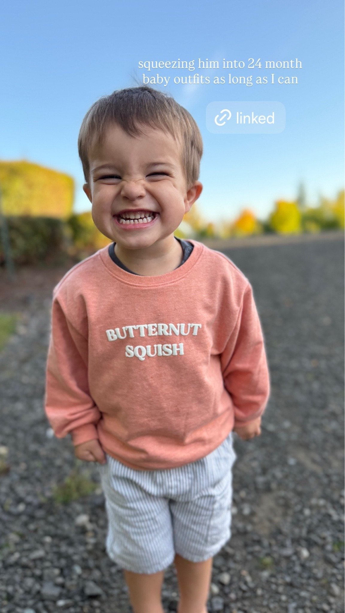 @Target are we kidding?! This was so adorable I had to squish him into the size 24 months 🤣 They are also doing a Buy 1 Get 1 sale for toddler and baby items today! 👏🏻

#target #fall #sweatshirt #kids #toddler #baby #family #mom #momlife

#LTKmomlife #LTKKids #LTKootd
