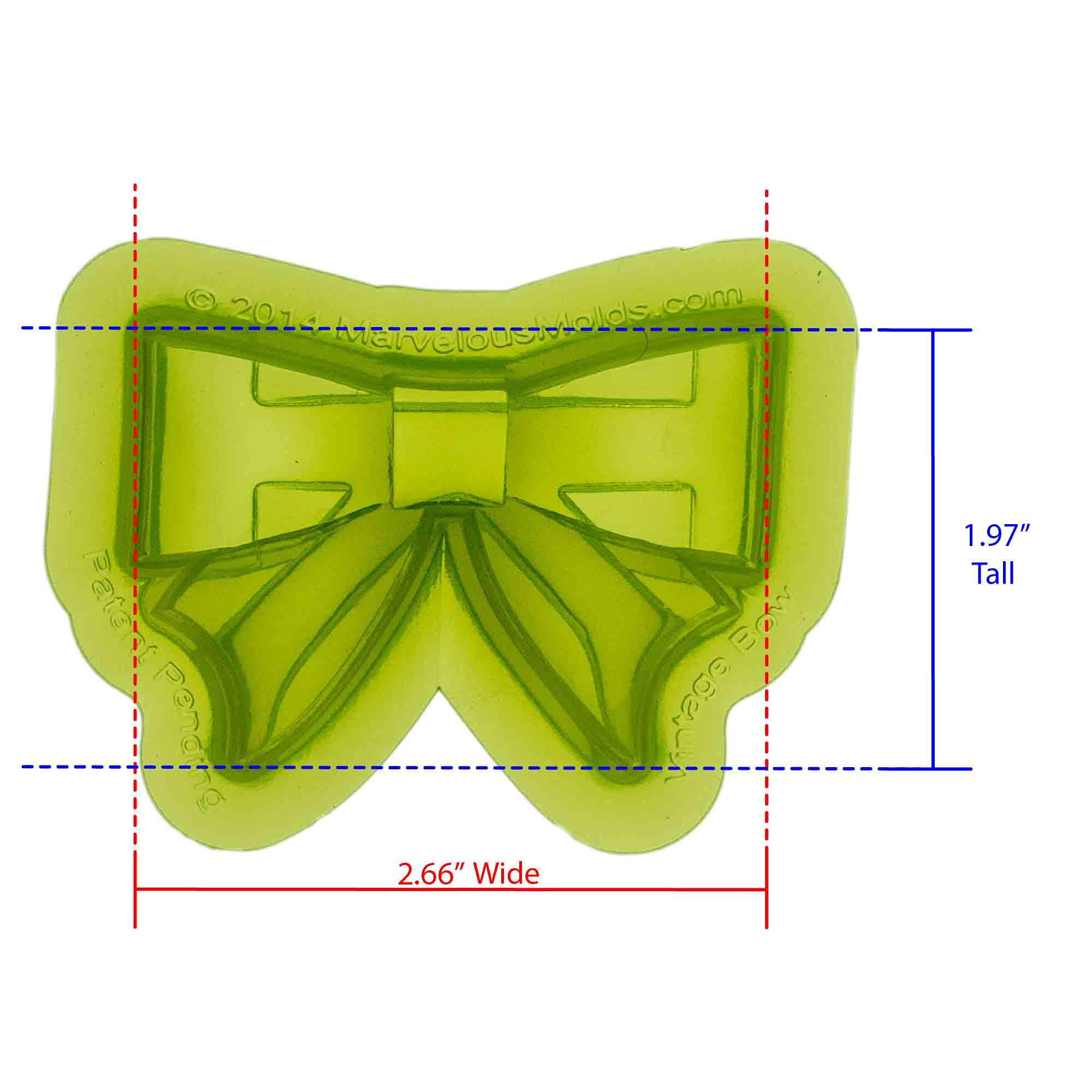 Marvelous Molds Vintage Bow Mold, Non-Stick Silicone Mold for Cake Decorating. Sugarcraft Cookies, Cupcakes, Gum Paste, Chocolate. Works well with Resin, Clay, Wax, Soap, Plaster | Amazon (US)
