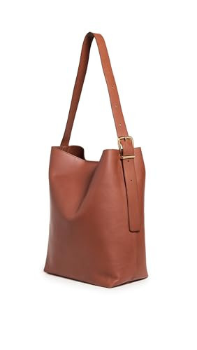 Madewell Women's The Essential Bucket Tote in Leather, Warm Cinnamon, Brown, One Size | Amazon (US)