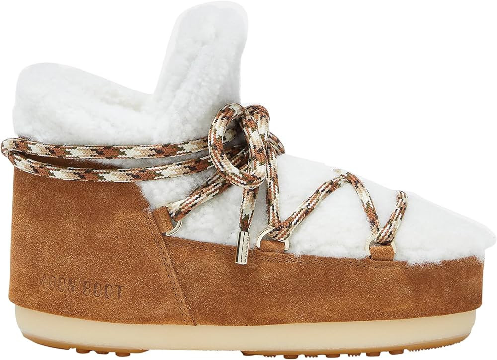 Amazon.com: Moon Boot, Pumps Shearling Unisex Boots, 37/38, Whiskey/Off White : Luxury Stores | Amazon (US)