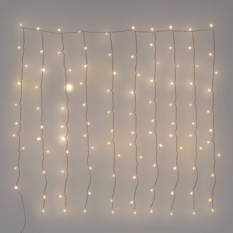 10 Strand Curtain String Lights White - Room Essentials™ | Target