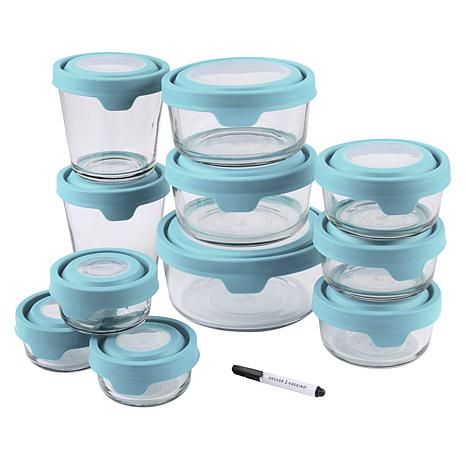 Anchor Hocking 22-piece TrueSeal Glass Food Prep & Storage Set - 20527600 | HSN | HSN