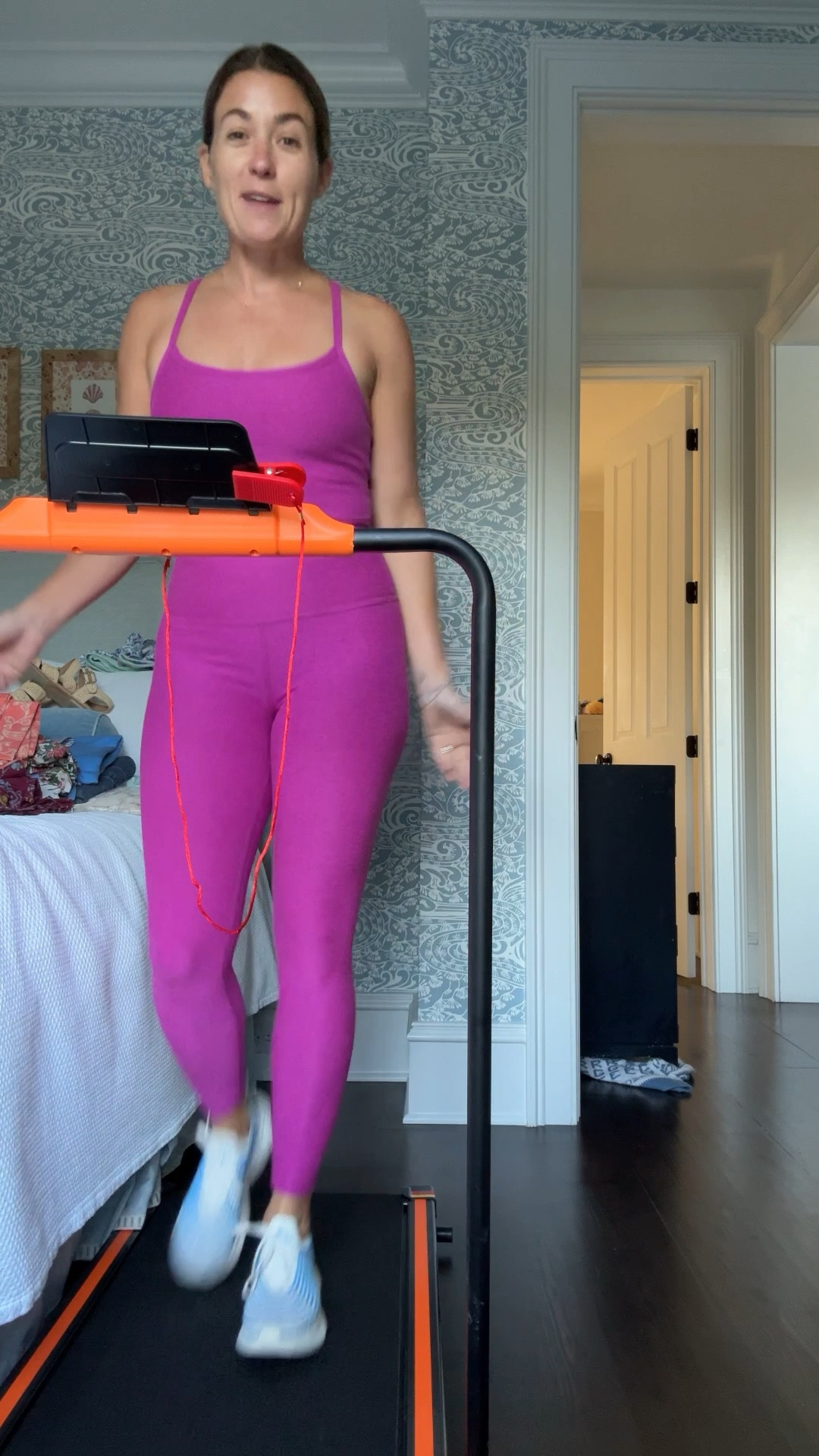 My walking pad! It is super sturdy, stores easily and goes up to 6MPH! #amazonn