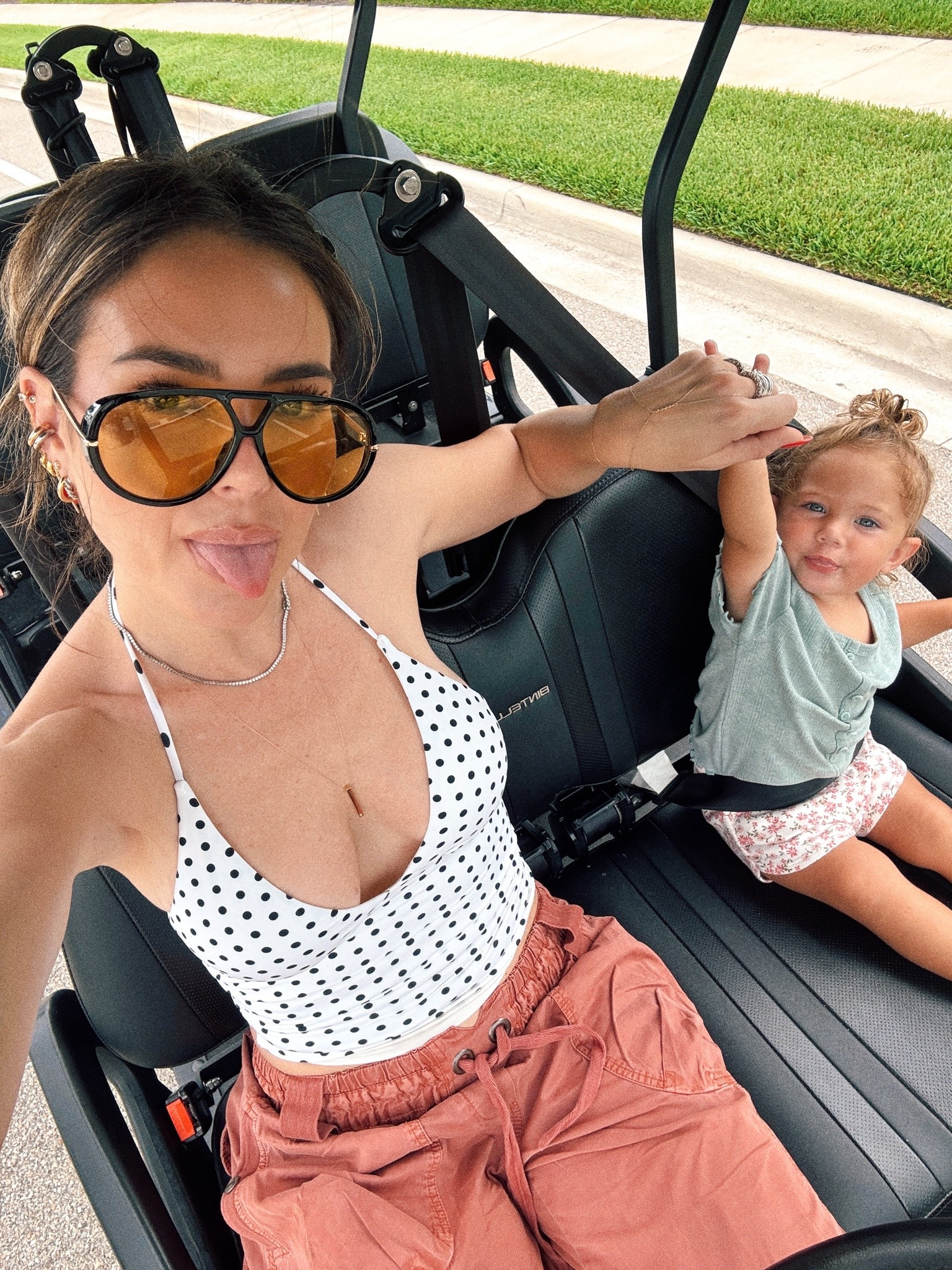 Polka dot tank - s 
Free people pants - s

#LTKootd #LTKmomlife #LTKBeauty